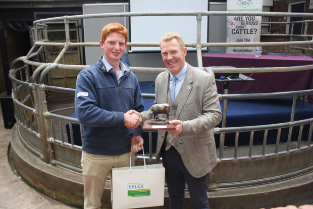 James Bonner the winner in 2015 of the Future Beef Farmer Challenge