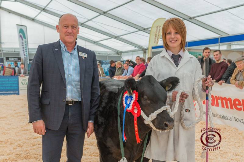 Baby Beef Champion with Sponsor Crystalyx